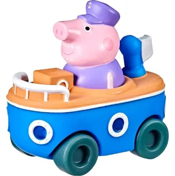 Figurka HASBRO Prasátko Peppa – Mini vozidlo: Dědeček Prasátko na lodi
