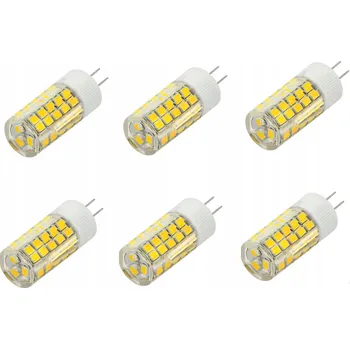 Žárovka LED žárovka G4 6W = 40W teplá bílá AC/DC 12V 6 ks