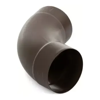 okap Falcované pozinkované koleno 100 mm/72° RAL 8017 hnědá barva