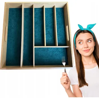 Příborník do zásuvky Organizér zásuvky na příbory Drzazga 38 x 38 cm