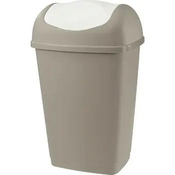 Odpadkový koš Odpadkový koš GRACE 15L šedohnědá/bílá