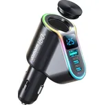 Joyroom rychlá nabíječka do auta 4v1 USB-A QC3.0 / 2xUSB-C PD 150W černá