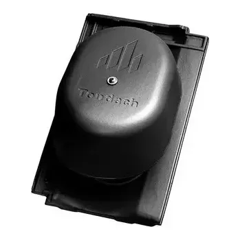 Střešní krytina Tondach Stodo 12 odvětrávací komplet břidlicově černá glazura