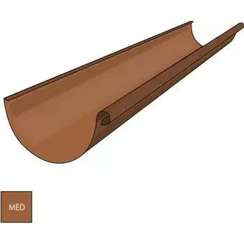 okap Měděný žlab 330 mm, 2 m