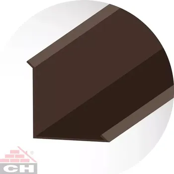 okap Pozinkované lemování ke zdi rozv. šíře 250 mm / 2 m, RAL 8028