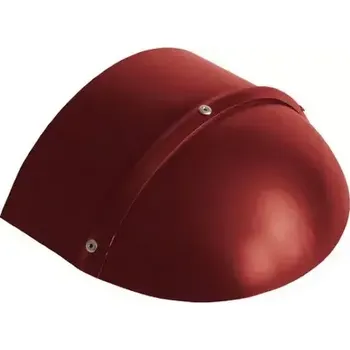 okap Satjam čelo hřebenáče půlkulaté PE25 červená RAL 3011