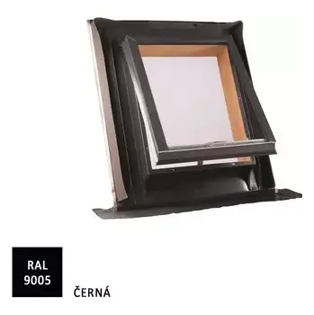 Střešní vikýř UNI profilovaná krytina 600x600mm RAL 9005 černá