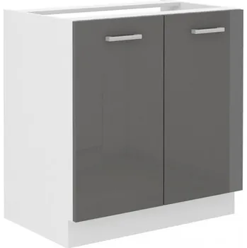 Stolarz-Lempert Kuchyňská skříňka Sonia šedý lesk - dolní 80 ZL 2F dřezová