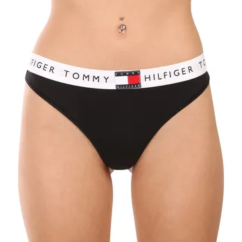 Kalhotky Dámská tanga Tommy Hilfiger černá (UW0UW06039 BDS) L UW0UW06039 BDS Možnost vrácení zboží ZDARMA do 120 dnů!