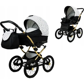 Kočárek Dětský kočárek 2v1 s korbičkou a sporťákem BabyLux Margaret