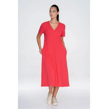 Dámské šaty TIMO Timo | Prodloužené bavlněné šaty pro každou příležitost - XL / 31