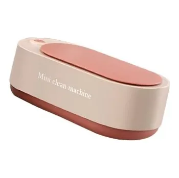 Ultrazvuková čistička (šperky, brýle, hodinky, kosmetické pomůcky, elektro součástky atd.) RC-K-1326, barva růžová/béžová