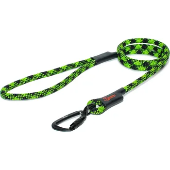 Vodítko pro psa Tamer Lanové vodítko KLASIK TWIST velký pes | Zelenočerné - 089 Délka: 115 cm
