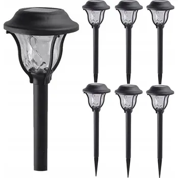Venkovní osvětlení 6x Solární lampa LED Zahradní lucerna zapichovací sloupek lampička SuperLED