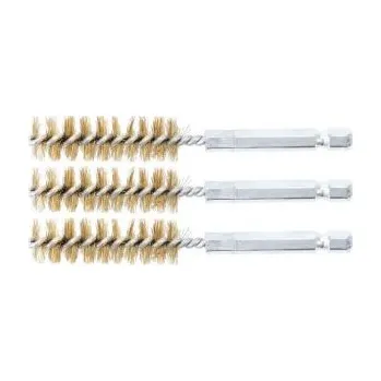 Drátěný kartáč stopkový drátěný kartáč mosazný 14mm válec, čistící kartáč mosazný na