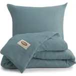 MATEX Mušelínové povlečení mořská zeleň, 140 x 200 cm, 70 x 90 cm 173769263