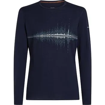Pánské termoprádlo Triko dlouhý rukáv ICEBREAKER M MER 200 OASIS LS CREWE SNOW WAVE Man velikost XL