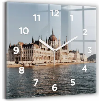 Hodiny Nástěnné hodiny Wallfluent modré 30 cm