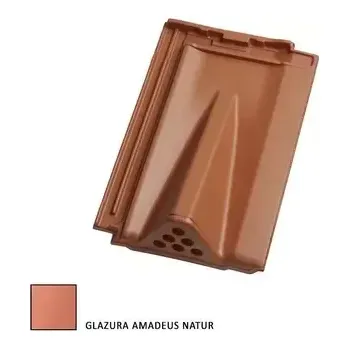 pálená krytina Tondach Contiton 12 (Stodo 12) posuvná větrací Amadeus natur glazura