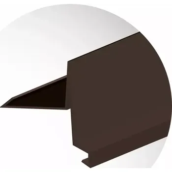 okap Pozinkovaná závětrná lišta spodní rozv. šíře 330 mm / 2 m, RAL 8017