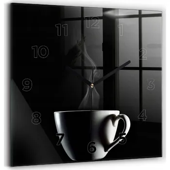 Hodiny Nástěnné hodiny Wallfluent černé 30 cm