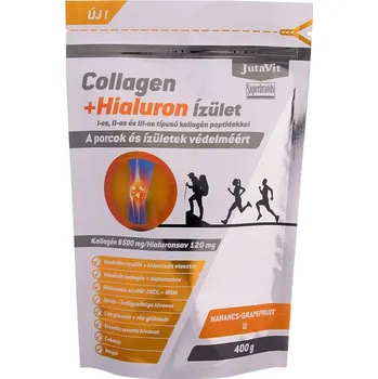 Kloubní výživa JutaVit Collagen+Hyaluron Joint (400 g, Pomerančový grapefruit)