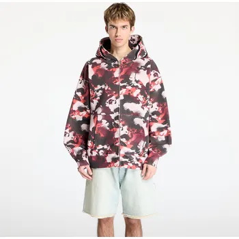 Pánská mikina Mikina A BATHING APE Map Camo Shark Relaxed Fit Full Zip Hoodie UNISEX Red L