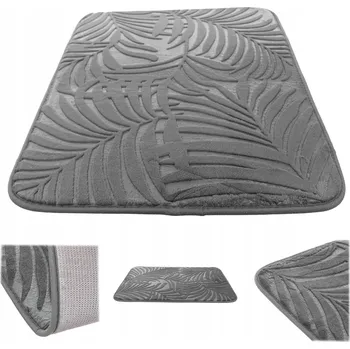 Koupelnová předložka KOUPELNOVÁ PŘEDLOŽKA PROTISKLUZOVÁ MĚKKÁ 70x45,5 cm SAVÁ KOBEREC ČERNÁ