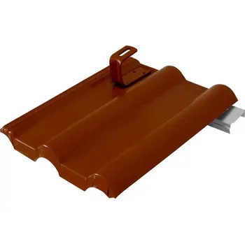 betonová krytina Kovová taška s držákem pro Betonpres, Bramac Cl, Besk, KM Beta RAL 8015 červenohnědá