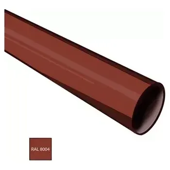 okap Pozinkovaný okapový svod Ø 80 mm délka 2000 mm v barvě cihlově červená