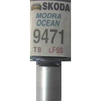 Autolak ŠKODA 9471 T8 LF5S BLUE OCEAN AUTO LAK ZÁKLADNÍ BARVA NA OPRAVY LAKU 10 ML (TUŽKA NA ŠKRÁBANCE)