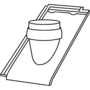 betonová krytina Bramac Turmalin průch. taška pro solár. potrubí antracit