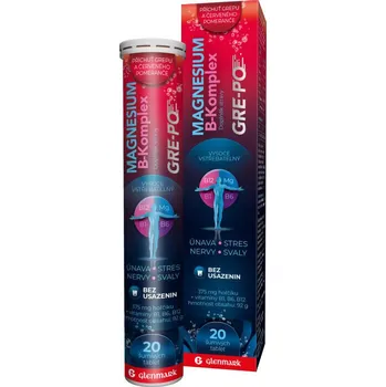 Glenmark Magnesium B-Komplex Gre -Po 20 tbl.