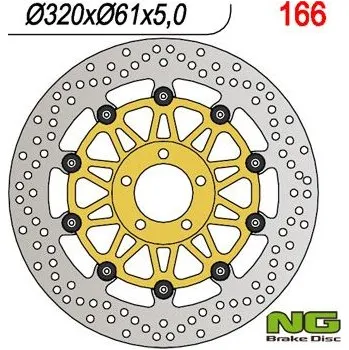 Brzda pro motocykl NG přední brzdový kotouč KAWASAKI VN 1500 MEAN STREAK - '02-'04, VN 1600 MEAN STREAK - '04-'08, ZX-12R/ZX-7R '00-04, ZZR1000 '9