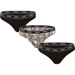 3PACK dámská tanga HUGO vícebarevná (50495870 240) XS Možnost vrácení zboží ZDARMA do 120 dnů!