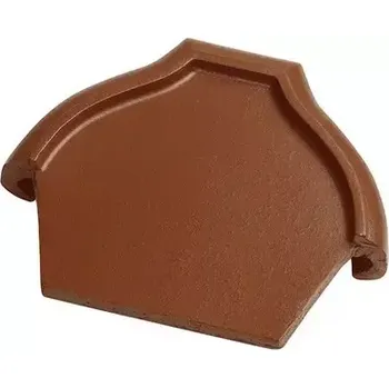 pálená krytina Tondach Hranice ukončení hřebenáče 21 cm vrchní hnědá engoba