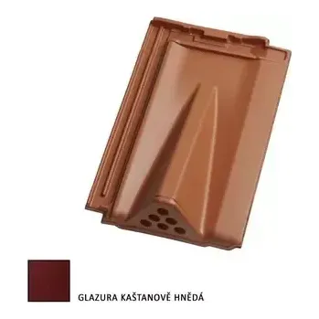 pálená krytina Tondach Contiton 12 (Stodo 12) posuvná větrací kaštanová glazura