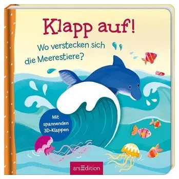 První čtění Klapp auf! Wo verstecken sich die Meerestiere? - Anker, Nicola