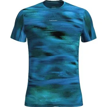 Pánské termo spodní prádlo Triko krátký rukáv ICEBREAKER M MER 125 CL SPEED SS TEE FUSION AOP Man velikost L