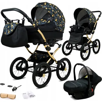 Kočárek Kočárek 3v1 BabyLux Margaret Gold Deer