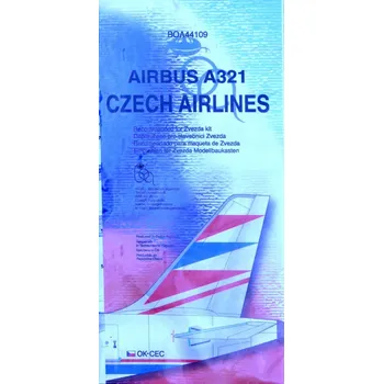 Plastikový model Obtisky pro Airbus A321 Czech Airlines (ZVE) - BOA44109