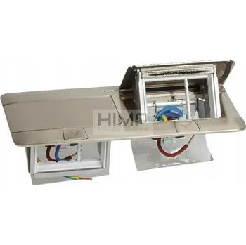 Elektrická zásuvka Podlahová zásuvka do krabice Legrand stříbrná