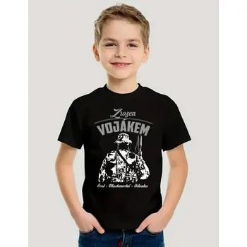 Chlapecké tričko STRIKER Dětské tričko ZROZEN Vojákem Dětská velikost: 10 let