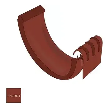 okap Spojka žlabu 330 mm pozink RAL 8004 cihlově červená barva