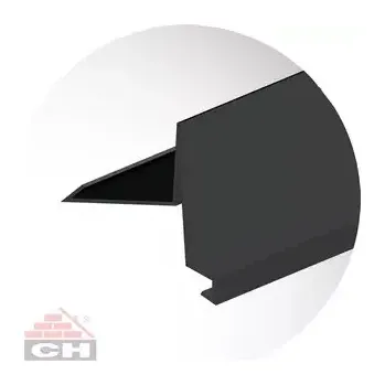 Pozinkovaná závětrná lišta spodní rozv. šíře 330 mm / 2 m, RAL 7016