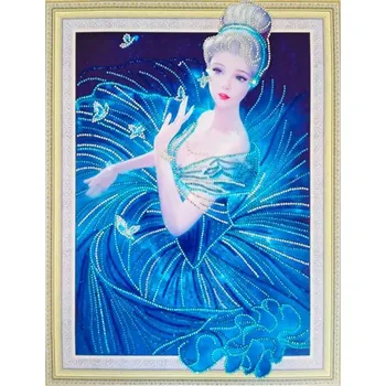 Diamantové malování Norimpex Diamantový obrázek 7D Motýlí víla 30x40cm