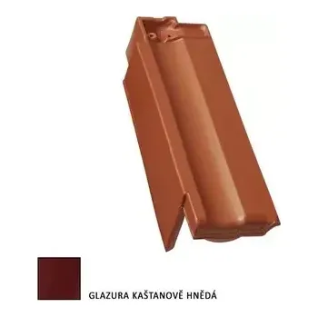 pálená krytina Tondach Contiton 12 (Stodo 12) posuvná levá kaštanová glazura