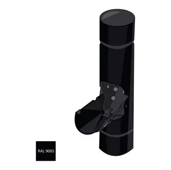 okap Pozinkovaný odvaděč vody 80 mm RAL 9005 černá barva