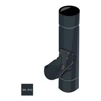 okap Pozinkovaný odvaděč vody 100 mm RAL 7016 antracitová šedá