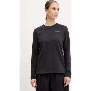 Pánské tričko Tričko s dlouhým rukávem Haglöfs černá barva, 607663 99X, vel. S